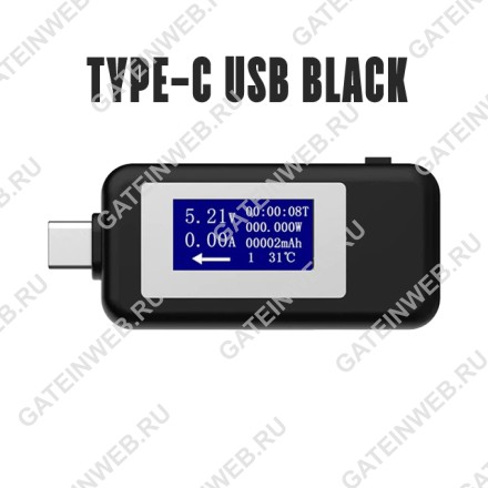 USB-тестер Type-C USB Black